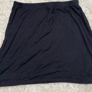 Jemmia black split mini skirt